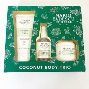 Mario Badescu Coconut Body Trio Body Scrub Body Oil&Body Butter Sealed Box 1PACK